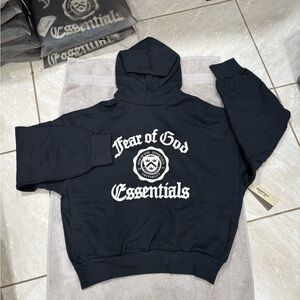 Fear of God Essentials Black Hoodie
